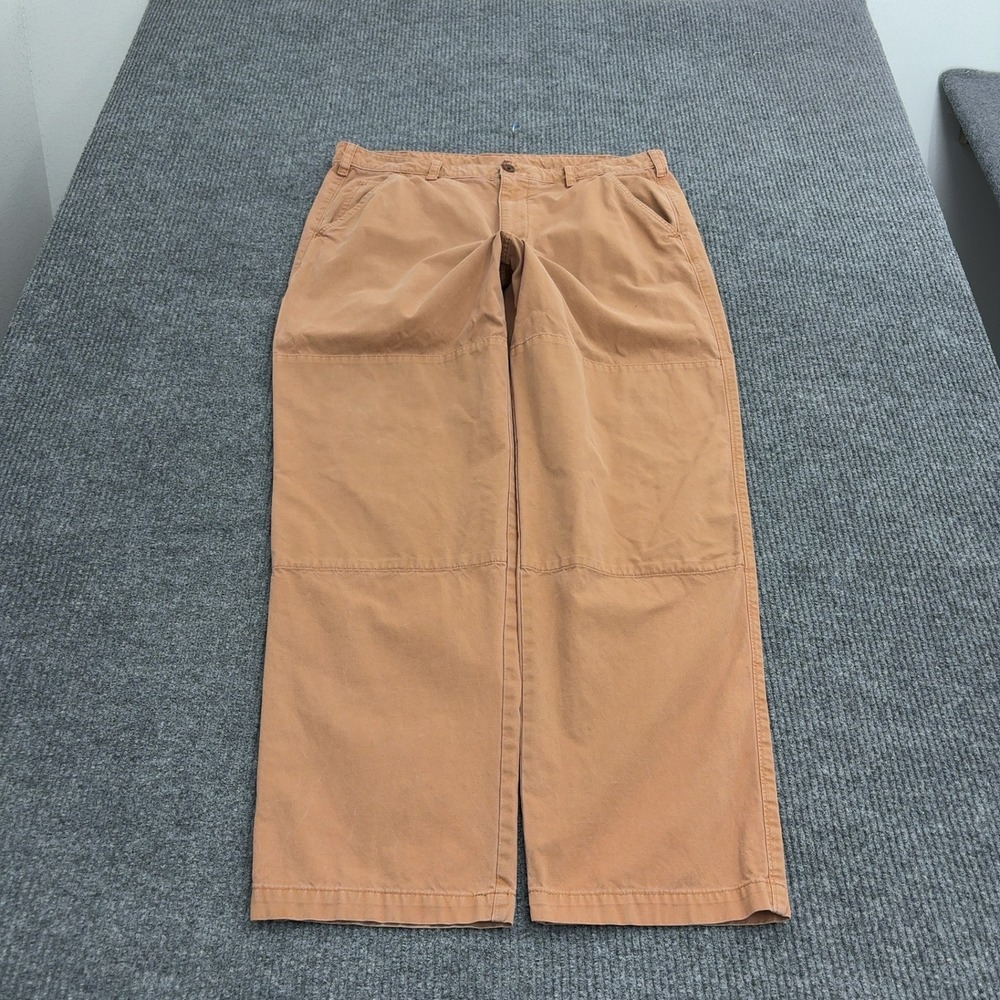 Gap Pants Mens 36x32 Brown Cotton Double Knee Carpenter Workwear Utility Style